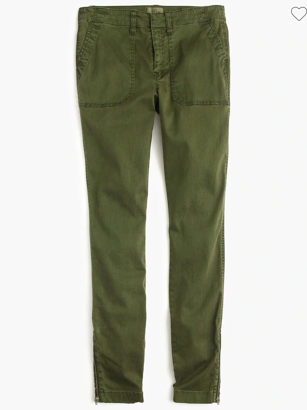 NEW J. Crew Skinny Stretch Cargo Pant with Zippers - Dark Navy Chinos